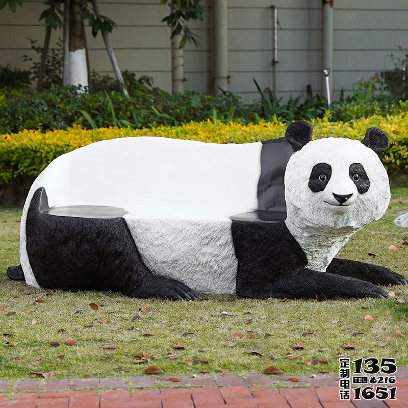 園林景區(qū)休閑玻璃鋼美陳裝飾品擺件熊貓座椅雕塑 園林景區(qū)休閑玻璃鋼美陳裝飾品擺件熊貓座椅雕塑