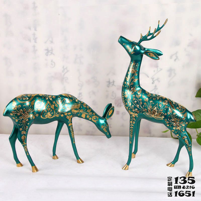 室內(nèi)裝飾品玻璃鋼彩繪創(chuàng)意梅花鹿雕塑 室內(nèi)裝飾品玻璃鋼彩繪創(chuàng)意梅花鹿雕塑