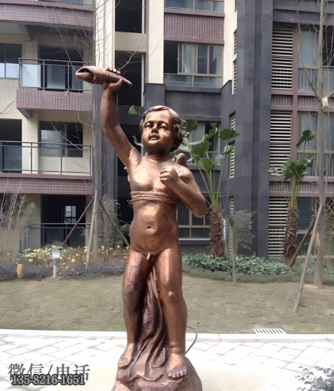 西方兒童雕塑擺件 西方兒童雕塑擺件