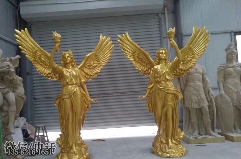 帶翅膀的歐式女神雕塑 帶翅膀的歐式女神雕塑